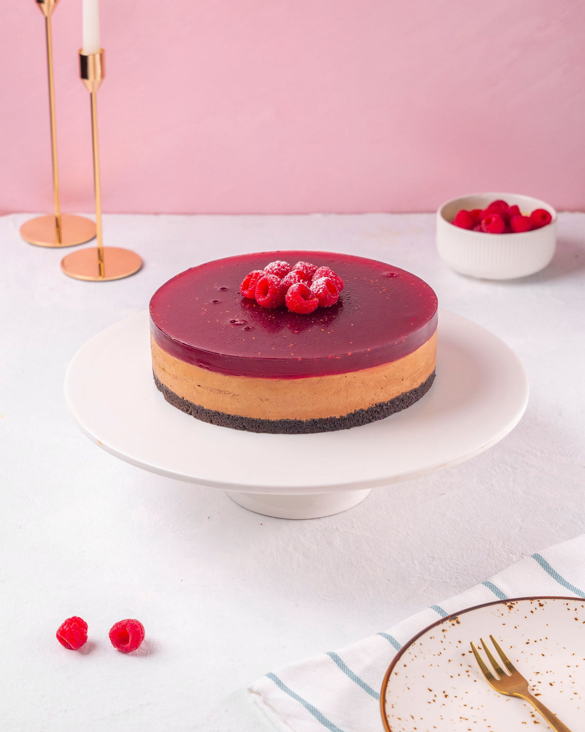 Chocolate Raspberry Cheese Cake