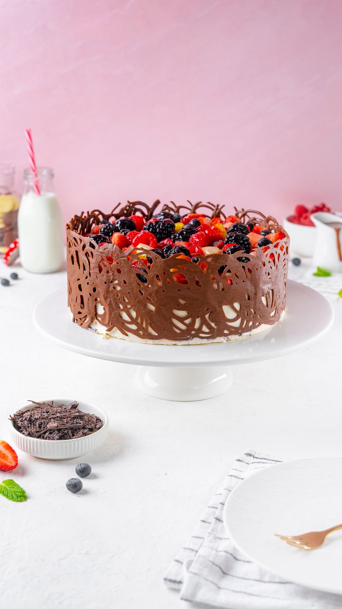 Chocolate fruit cake